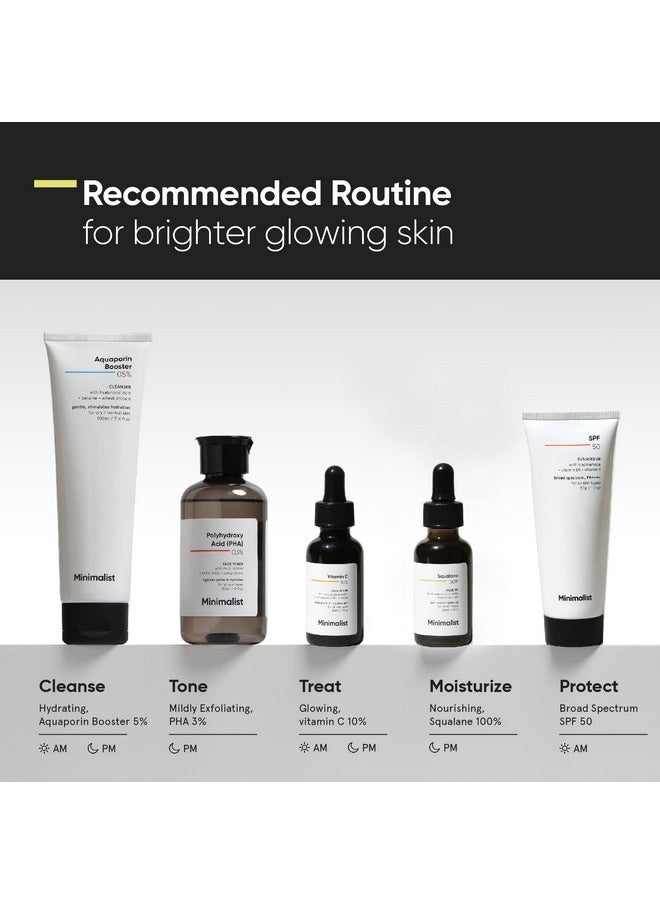 Minimalist Squalane 100% (Plant Derived) Super-Lightweight Face Oil | Improves Skin Hydration, Provides light Moisturization & Reduces Fine Lines | 30 ml