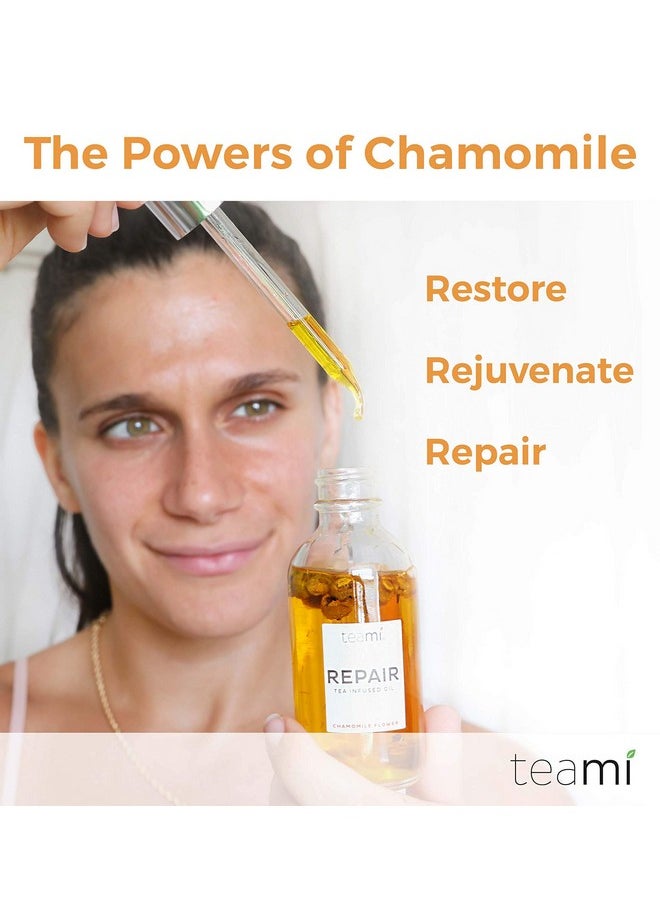 Teami Repair Jojoba Face Oil for Women with Coconut Oil, Camellia Seed & Vitamin E Oil for Skin - Facial Oil Cleanser for Sensitive, Normal, Oily & Dry Skin (2oz)