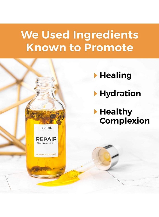 Teami Repair Jojoba Face Oil for Women with Coconut Oil, Camellia Seed & Vitamin E Oil for Skin - Facial Oil Cleanser for Sensitive, Normal, Oily & Dry Skin (2oz)