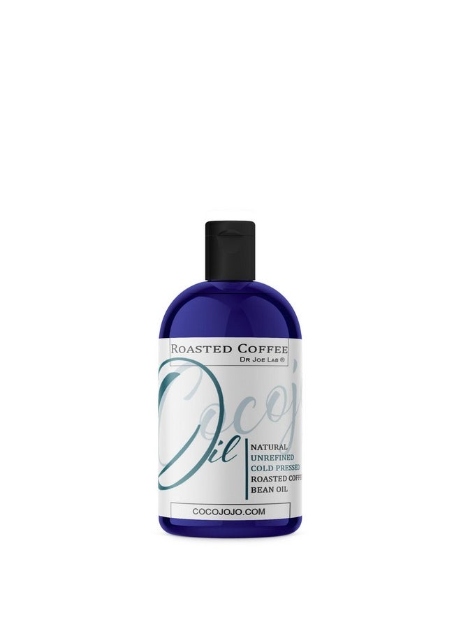 Dr Joe Lab Roasted Coffee Bean Oil - Pure Cold Pressed Non-GMO - 8 oz - For Skin, Hair, Body, Nails, Cuticles, Facial Hair, Eyelashes, Eyebrows Natural Hydrating Moisturizing Antioxidant