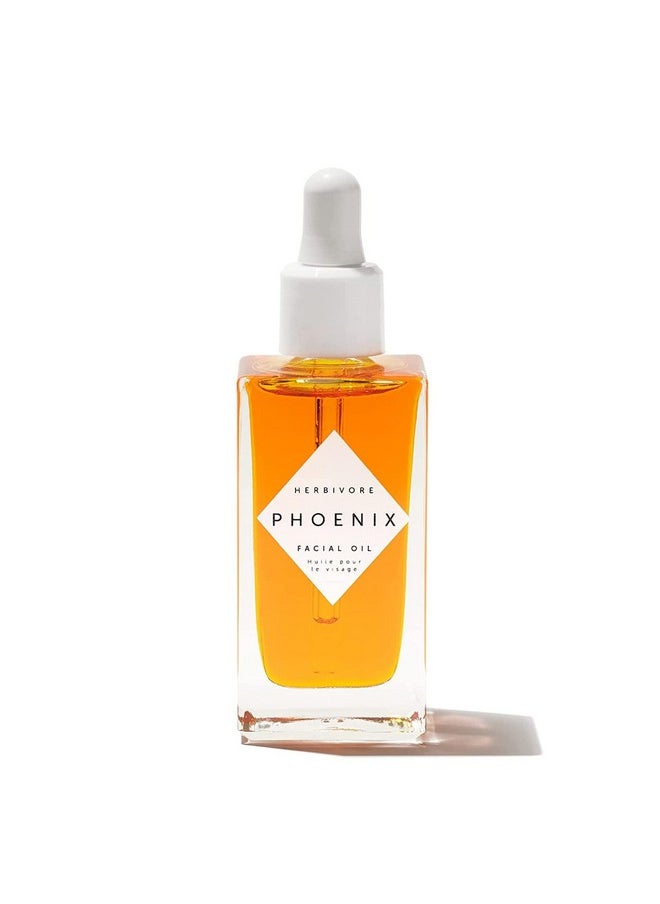 HERBIVORE Phoenix Rosehip Anti-Aging Face Oil - Hydrating with CoQ10, Antioxidants, and Vitamin E for Dry Skin, Plant-based, Vegan, Cruelty-free, 50mL / 1.7 oz