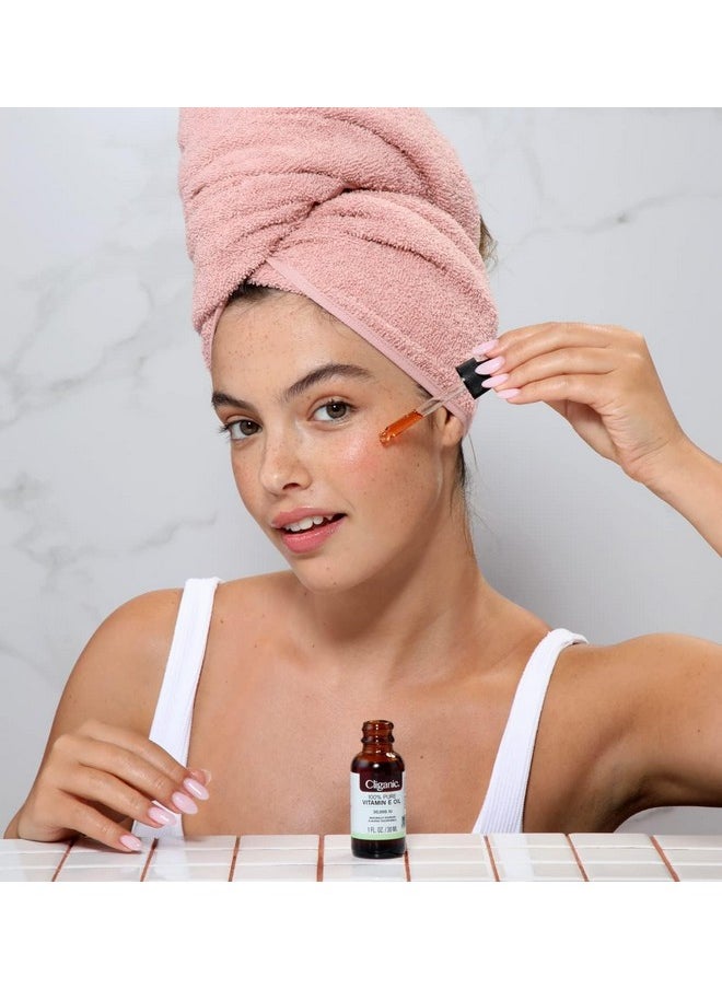 Cliganic Organic Pure Vitamin E Oil (2oz) for Skin, Hair & Face - 46,000 IU