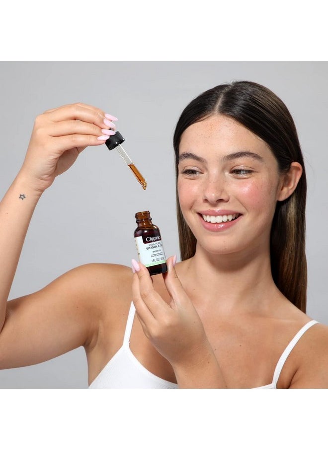 Cliganic Organic Pure Vitamin E Oil (2oz) for Skin, Hair & Face - 46,000 IU