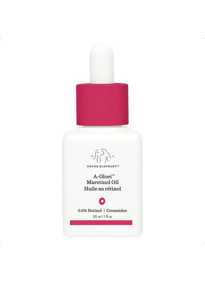 Drunk Elephant A-Gloei Virgin Marula Oil with Retinol. Anti-Wrinkle Treatment for Youthful Looking Skin (30 mL / 1 Fl Oz)
