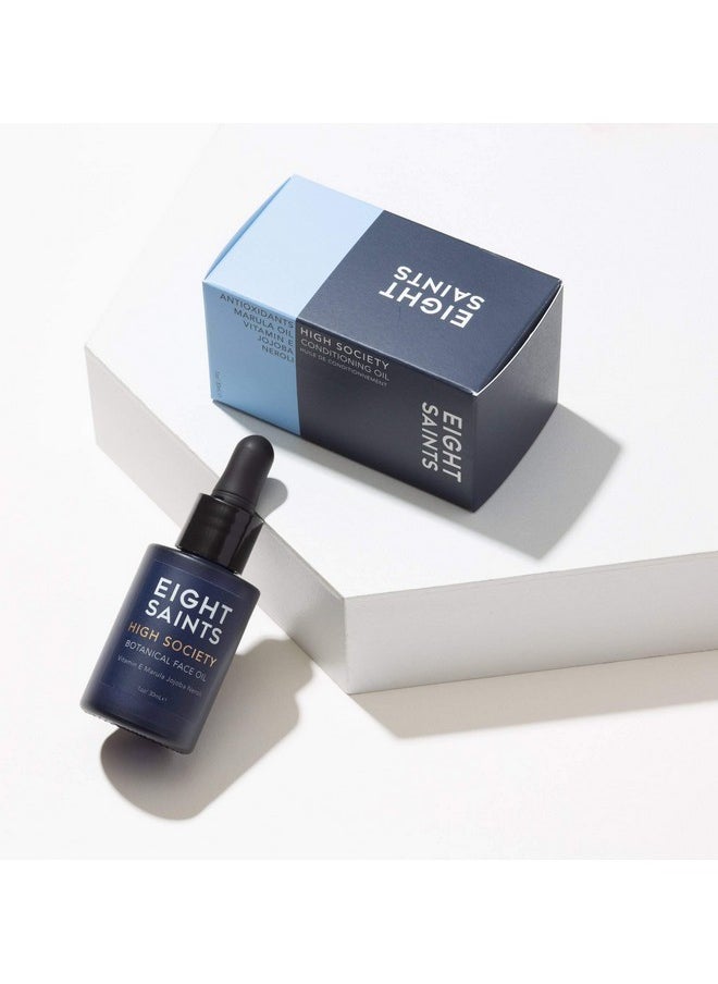 Eight Saints High Society Botanical Face Oil, Natural and Organic Anti Aging Facial Oil with Jojoba Oil, Vitamin E Oil, Marula Oil, and Neroli Oil, 1 Ounce