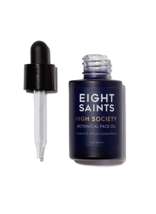 Eight Saints High Society Botanical Face Oil, Natural and Organic Anti Aging Facial Oil with Jojoba Oil, Vitamin E Oil, Marula Oil, and Neroli Oil, 1 Ounce