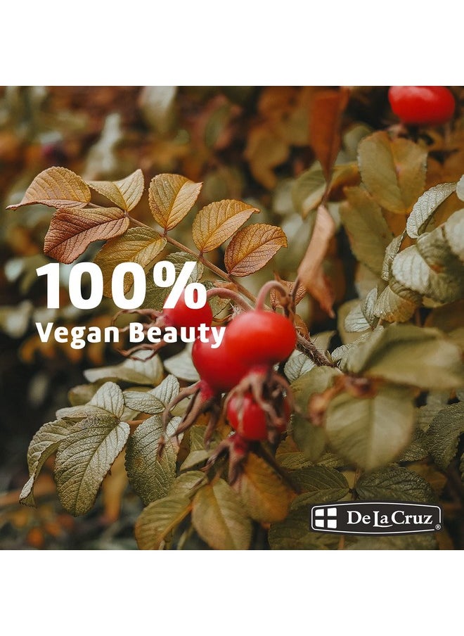 De La Cruz Rosehip Oil, 100% Pure Unrefined Cold-Pressed Chilean Rosehip Seed Oil, Moisturizer To Reduce Fine Lines, Wrinkles 1Fl Oz