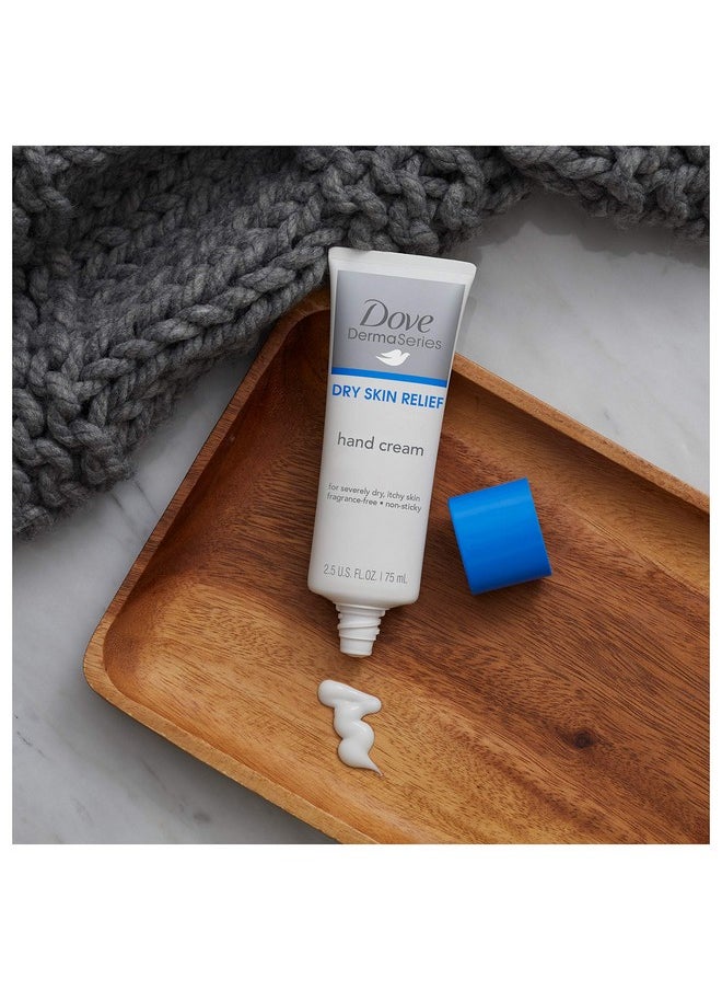 Dove Dermaseries Fragrance-Free Hand Cream for Dry Skin, 2.5 Ounce