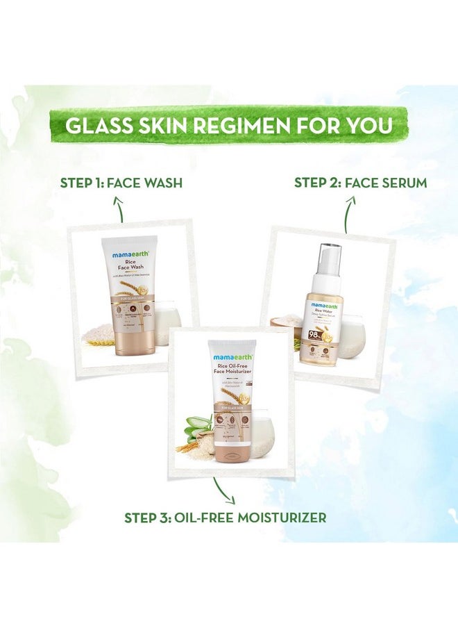 Mamaearth Rice Face Wash With Rice Water & Niacinamide for Glass Skin | For Hydrated & Even Skin Tone | Glowing & Brightened Skin | Korean Skin Care Product | For All Skin Types | For Men & Women | 150 ml x 2