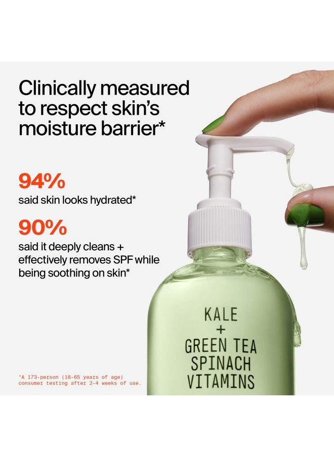 Youth To The People Facial Cleanser - Kale and Green Tea Cleanser - Gentle Face Wash, Makeup Remover + Pore Minimizer for All Skin Types - Vegan (8oz)