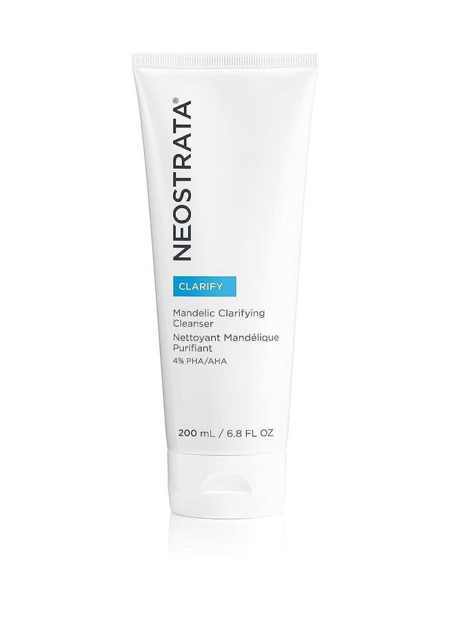 NEOSTRATA Mandelic Clarifying Cleanser Gel Facial Wash for Oily Skin with Salicylic Acid Soap-Free Fragrance-Free, 6.8 Fl Oz (Pack of 1)