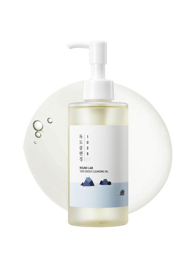 ROUND LAB 1025 Dokdo Cleansing Oil 6.76 Fl Oz, Facial Oil Cleanser for Face, Deep Pore Cleansing, Makeup Blackhead Impurities Remover, Easy to Wash Off No Oily Residue, Korean Skin Care