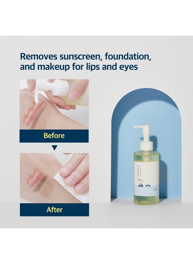ROUND LAB 1025 Dokdo Cleansing Oil 6.76 Fl Oz, Facial Oil Cleanser for Face, Deep Pore Cleansing, Makeup Blackhead Impurities Remover, Easy to Wash Off No Oily Residue, Korean Skin Care