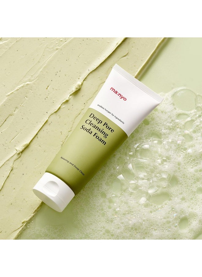 ma:nyo Deep Pore Cleansing Soda Foam Daily Face Wash, Non Irritating, with Vitamin C, Chamomile for Women and Men Korean Skin care 5.0 fl oz (150ml)