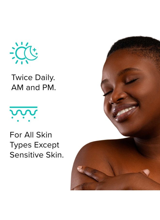 ClarityRx Cleanse As Needed 10% Glycolic Acid Exfoliating Face Wash, Natural Plant-Based Brightening Facial Cleanser for Smooth, Glowing Skin (4 fl oz)