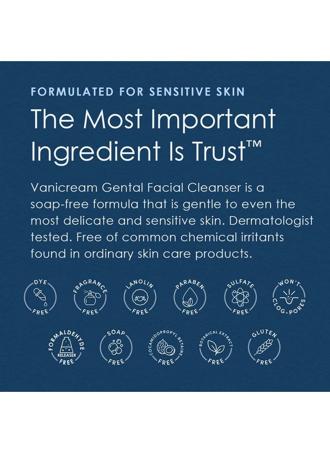 Vanicream Gentle Facial Cleanser - 2.5 fl oz - Formulated Without Common Irritants for Those with Sensitive Skin