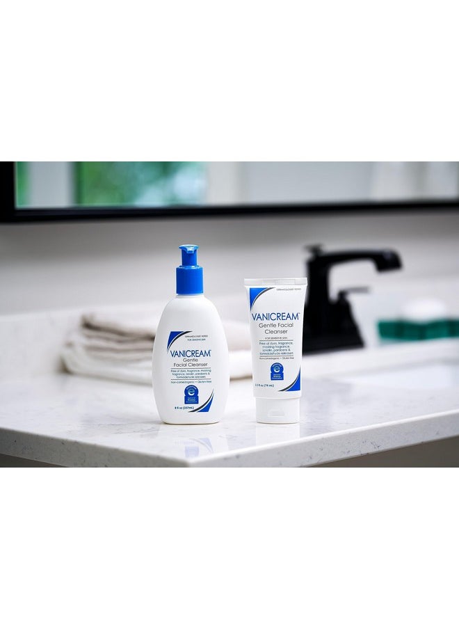 Vanicream Gentle Facial Cleanser - 2.5 fl oz - Formulated Without Common Irritants for Those with Sensitive Skin
