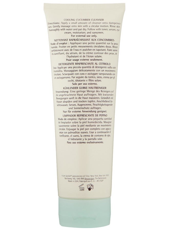 June Jacobs Cooling Cucumber Cleanser, 8 Fl Oz