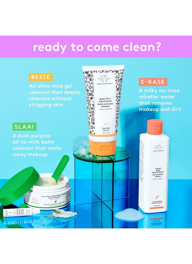 Drunk Elephant Slaai Makeup Melting Butter Cleanser for Women - 3.8 oz Makeup Remover | Nourishing Balm Cleanser | Removes Makeup & Impurities