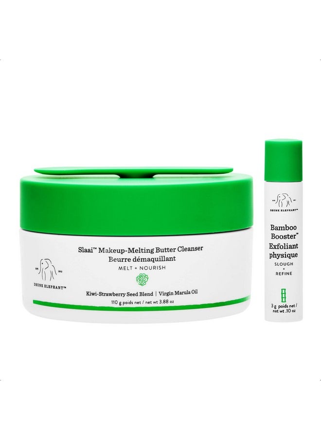 Drunk Elephant Slaai Makeup Melting Butter Cleanser for Women - 3.8 oz Makeup Remover | Nourishing Balm Cleanser | Removes Makeup & Impurities