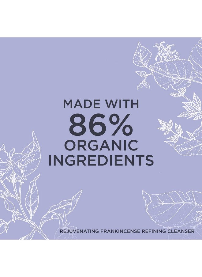 Neal's Yard Remedies Rejuvenating Frankincense Refining Skin Cleanser for All Skin Types - Face Wash with Hyaluronic Acid to Moisturize and Tone for Daily Use (3.53 oz)