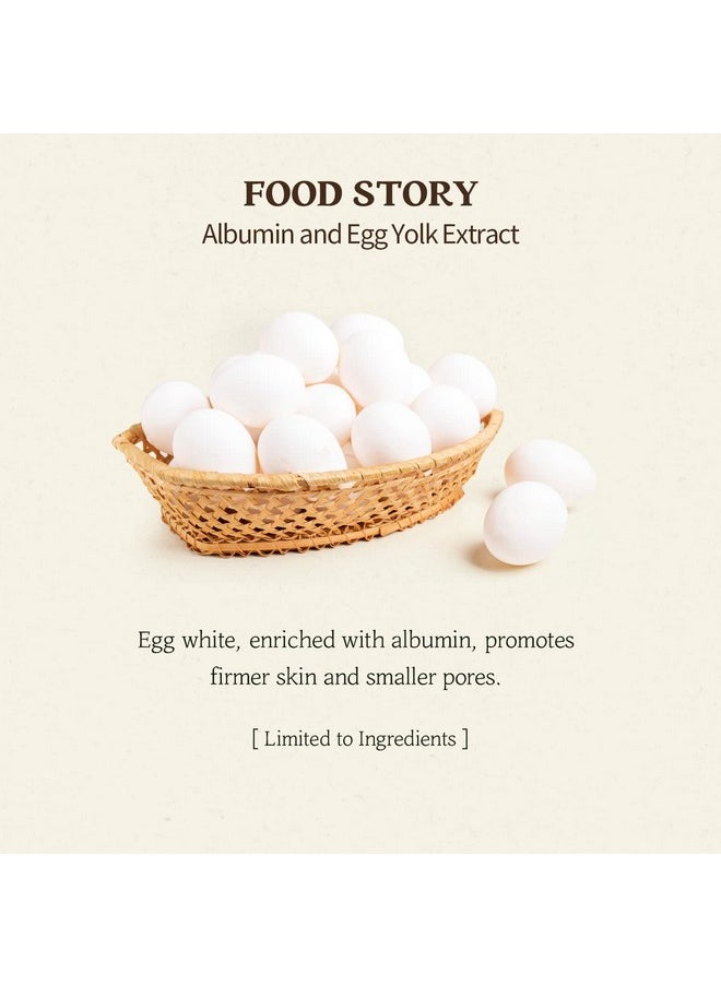 SKINFOOD Egg Perfect Pore Cleansing Foam 150ml - Egg Yolk, Albumin Contained Pore Refining Facial Foam Cleanser - Removes Impurities from Pores (5.07 fl.oz.)