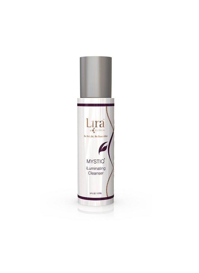 Lira Clinical MYSTIQ iLuminating Cream Cleanser - Gentle Hydrating Facial Wash with Plant Cells, Tomato Extract, Vitamin C & E - 6 fl oz