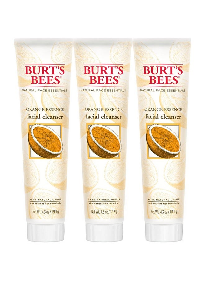 Burt's Bees Orange Essence Facial Cleanser, Sulfate-Free Face Wash, 4.3 Oz (Package May Vary)