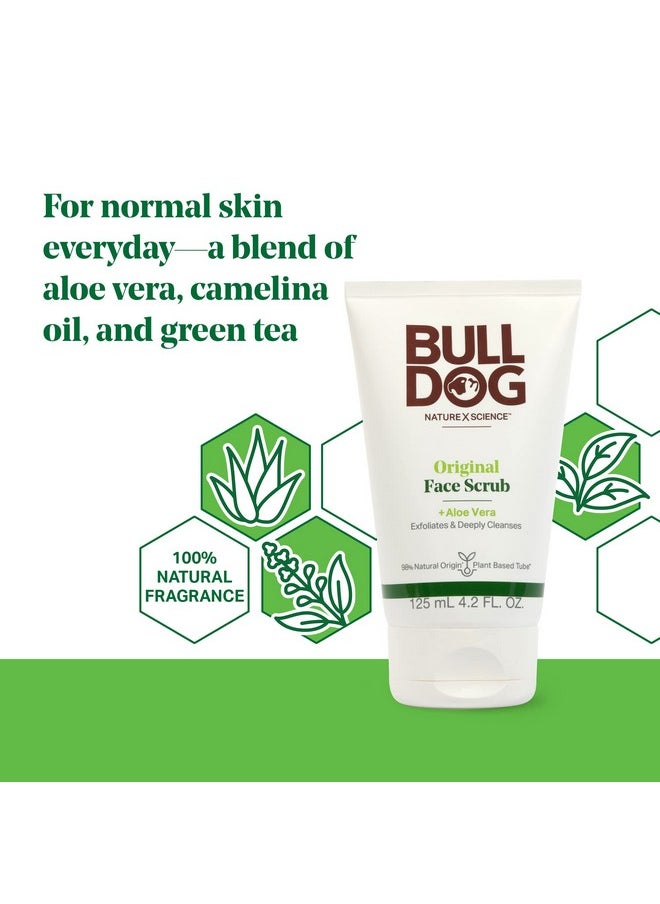 Bulldog Mens Skincare and Grooming Original Face Scrub, 4.2 Fluid Ounce