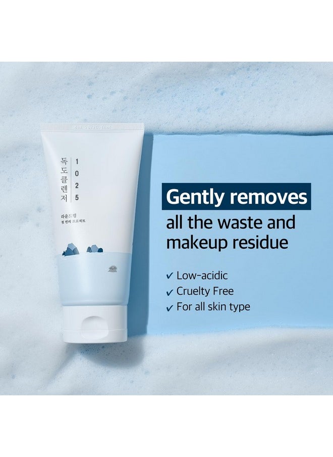 ROUND LAB 1025 Dokdo Cleanser 150ml / Moisturizing, Cleansing, Gentle, Bubbly Foam Cleanser (150ml)