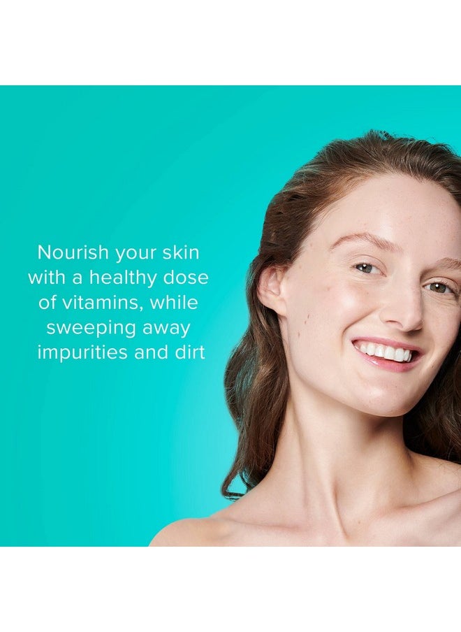 ClarityRx Cleanse Daily Vitamin-Infused Face Wash, Natural Plant-Based Moisturizing Facial Cleanser with Vitamins & Antioxidants, Deep Cleansing, Natural, Paraben Free, for All Skin Types (6 fl oz)