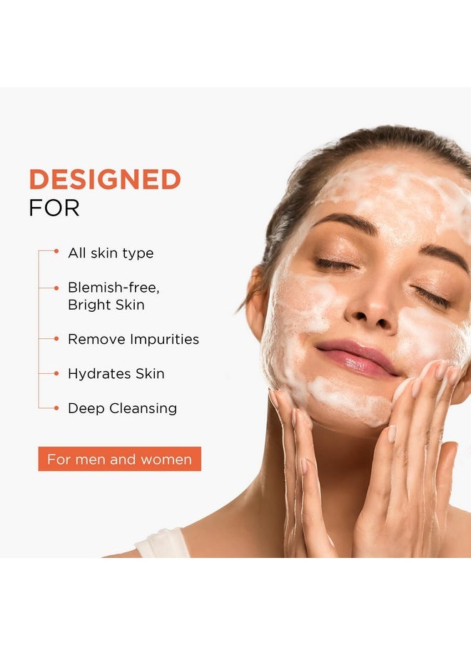 Oshea Herbals Papayaclean Anti Blemishes Gel Face Wash for Women & Men | Hydrating Face Wash for All Skin Types | Lightens Blemishes & Brightens Skin with Papaya Extracts & Vitamin E - 150gm (Pack of 2)