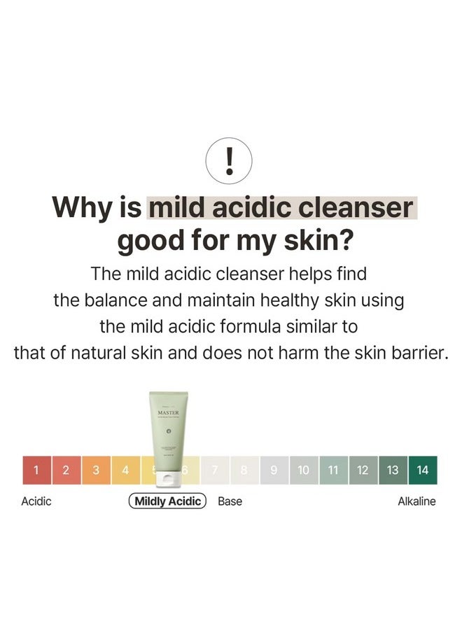 [Mixsoon] Master Gentle Recipe Foam Cleanser 5.07 fl oz / 150ml | Mild Exfoliation Cleanser for Dry and Sensitive Skin that Improves Skin Texture and Sebum Care | Vegan, Cruelty Free