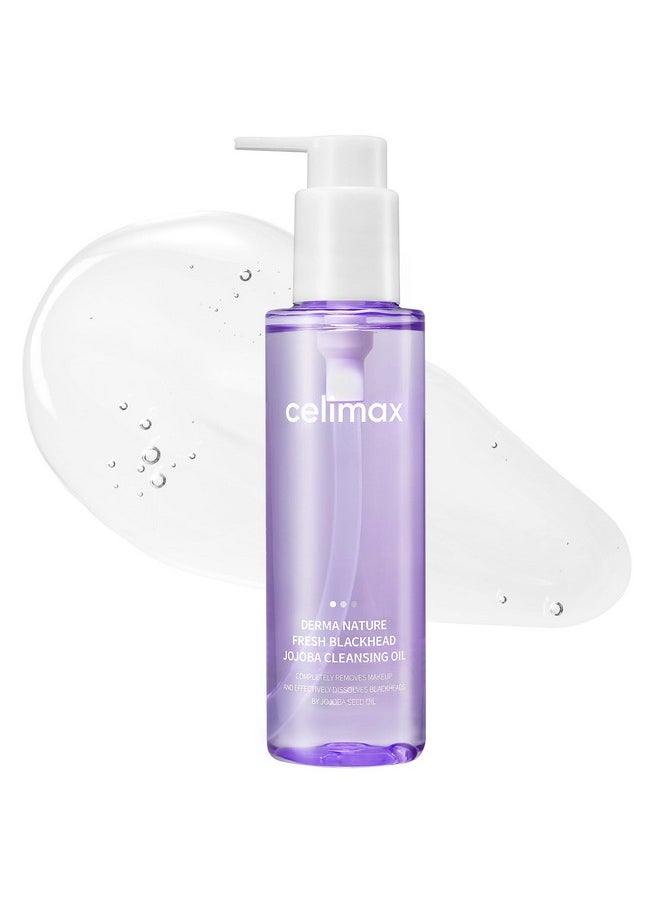 celimax Derma Nature Fresh Blackhead Jojoba Cleansing Oil | Light & Non-Greasy Daily Makeup Remover, Facial Cleanser, Clogged Pore & Blackheads Removal, 150ml