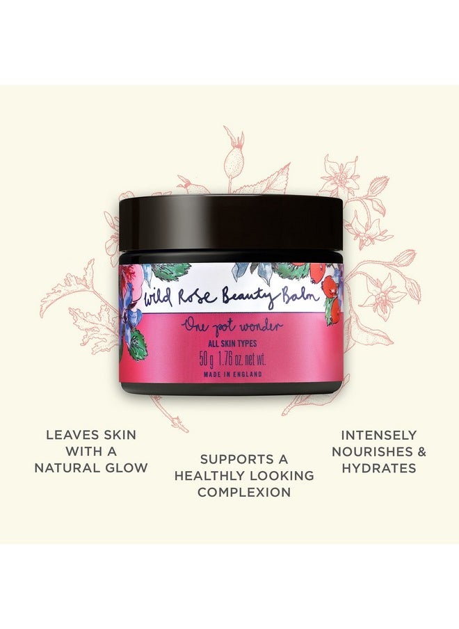 Neal's Yard Remedies Wild Rose Organic & Daily Beauty Balm For All Skin Types - Nourishes & Exfoliates, 50g
