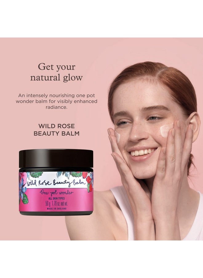Neal's Yard Remedies Wild Rose Organic & Daily Beauty Balm For All Skin Types - Nourishes & Exfoliates, 50g