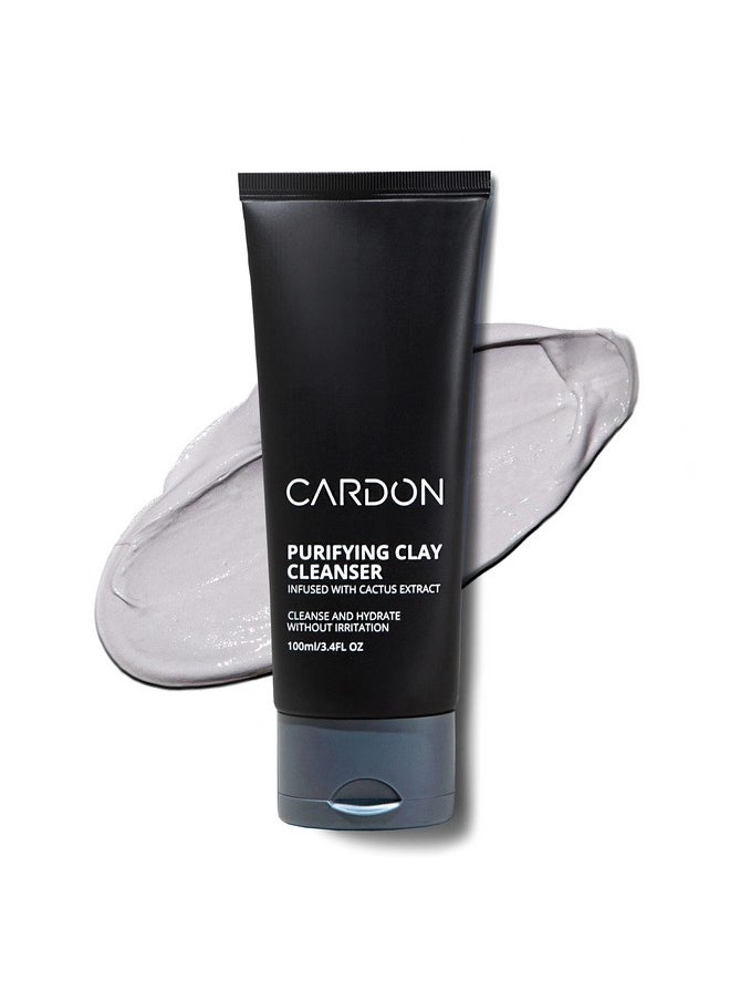 Cardon Men's Deep Pore Cleaning Clay Face Wash, 4x Better Than Charcoal, Oily, Acne-Prone Skin | Korean Premium Skin Care | Remove Face Oil & Dirt, (1 CT)