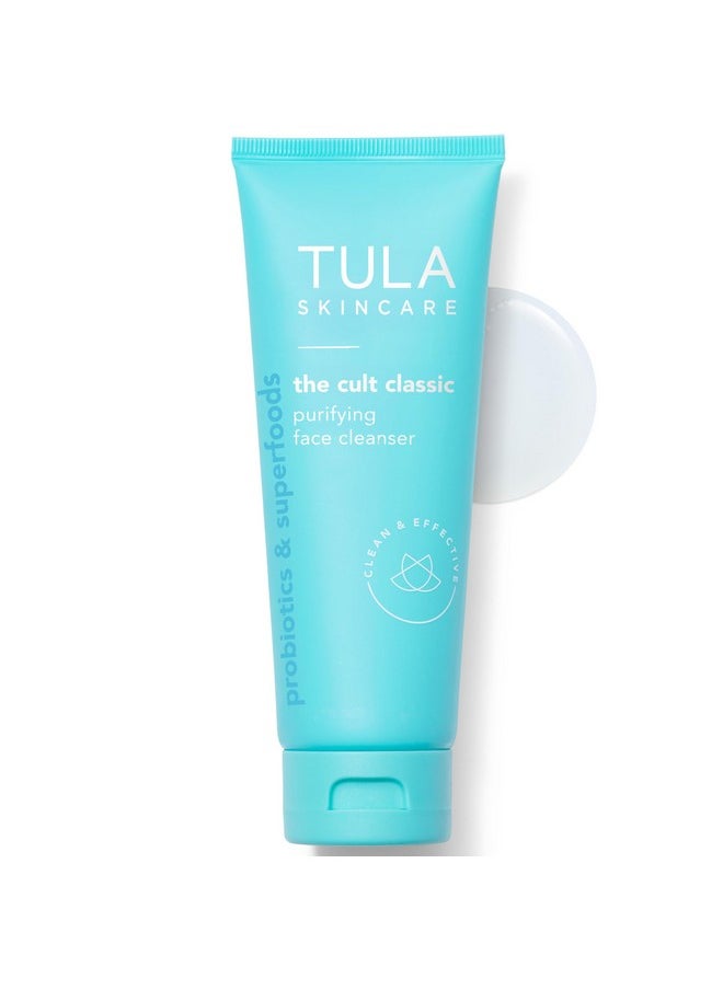 TULA Skin Care The Cult Classic Purifying Face Cleanser - Gentle and Effective Face Wash, Makeup Remover, Nourishing and Hydrating, 4.2 oz.