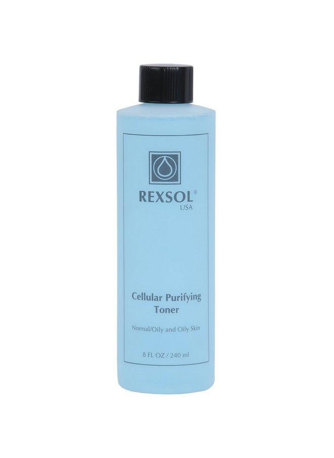 REXSOL Cellular Purifying Toner Normal/Oily and Oily Skin | Contains pure Vitamin E | Lavender, Rosemary & Algae Extract | Absorbs excess oils, refines pores & helps skin growing. (240 ml / 8 fl oz)