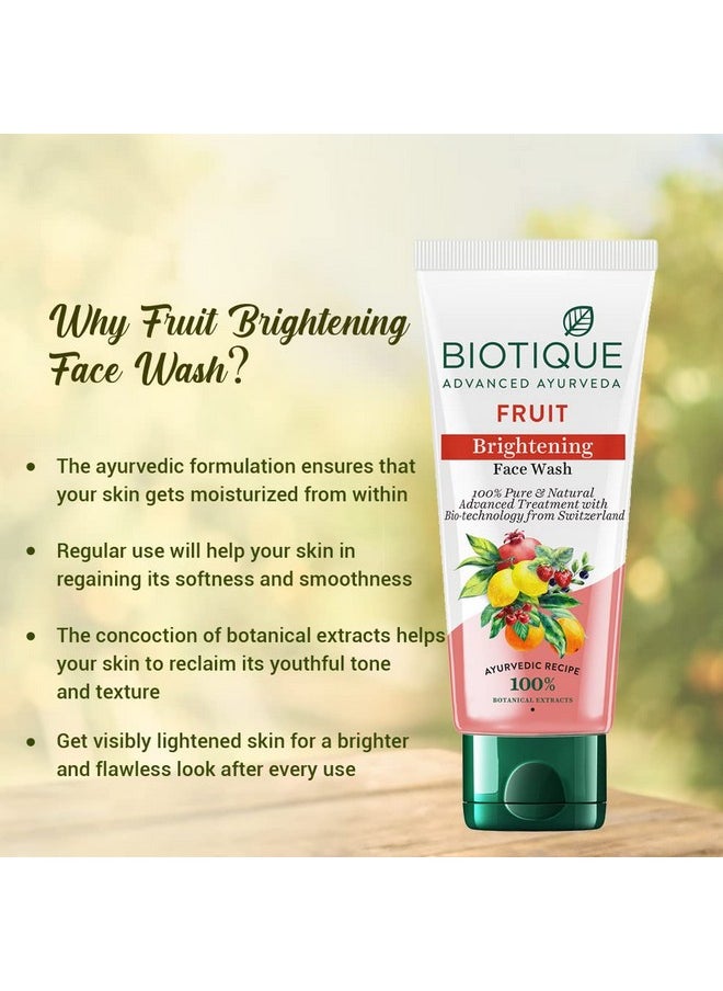 Biotique Bio White Advanced Face Wash 50 ml/1.69 Oz. I 100% Pure & Natural