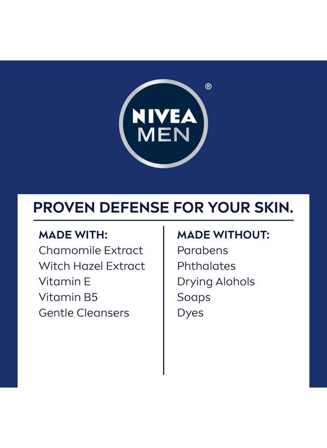 Nivea Men Sensitive Face Wash with Vitamin E and Chamomile Extract, No Drying Alcohol, Gentle Face Wash for Men with Sensitive Skin, 5 Fl Oz Tube