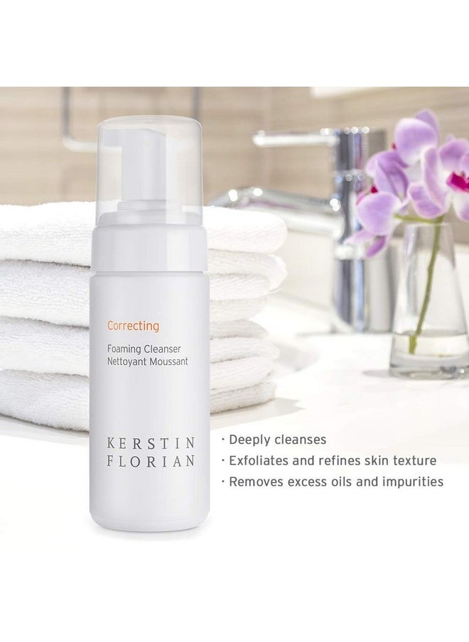 Kerstin Florian Correcting Foaming Cleanser, Salicylic Acid & BHA Deep Cleaning Face Wash (3.4 fl oz)