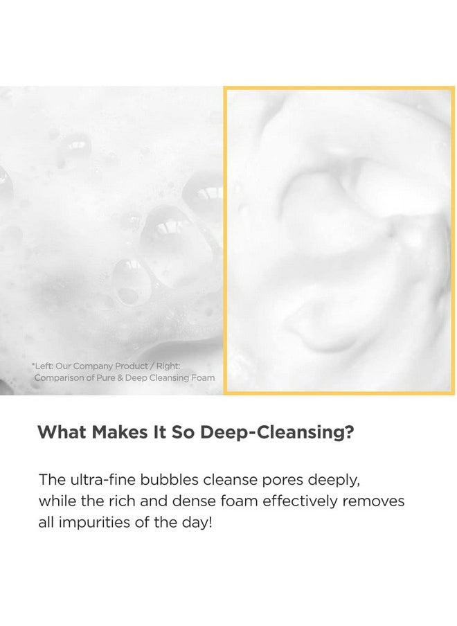 ma:nyo Pure & Deep Cleansing Foam | Gentle Face Wash with Natural Ingredients | Removes Impurities & Excess Sebum | Suitable for All Skin Types | Korean Skincare 6.7 fl oz (200ml)