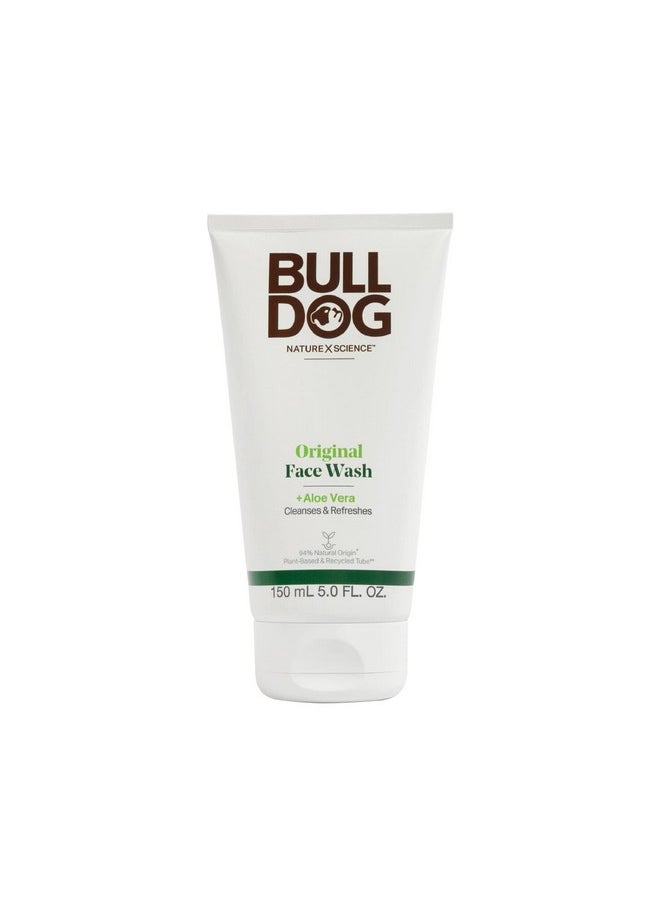 BULLDOG Mens Skincare and Grooming, Original Face Wash/Scrub, 5 Fluid Ounce