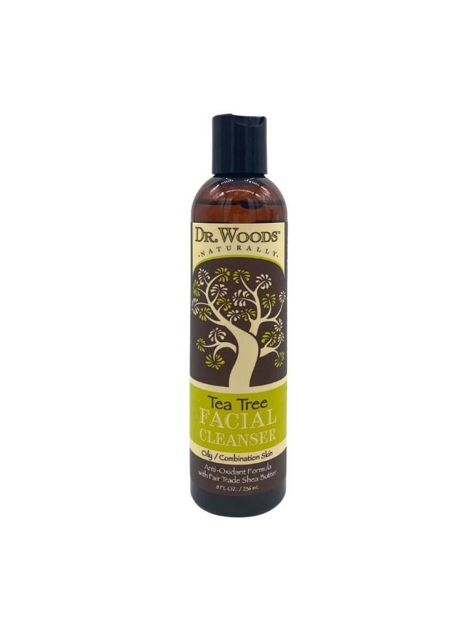 Dr. Woods Shea Vision Tea Tree Liquid Facial Cleanser with Organic Shea Butter, 8 Ounce