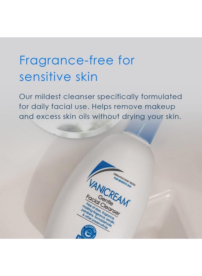 Vanicream Gentle Facial Cleanser, 8 Fl Oz (Pack of 2)