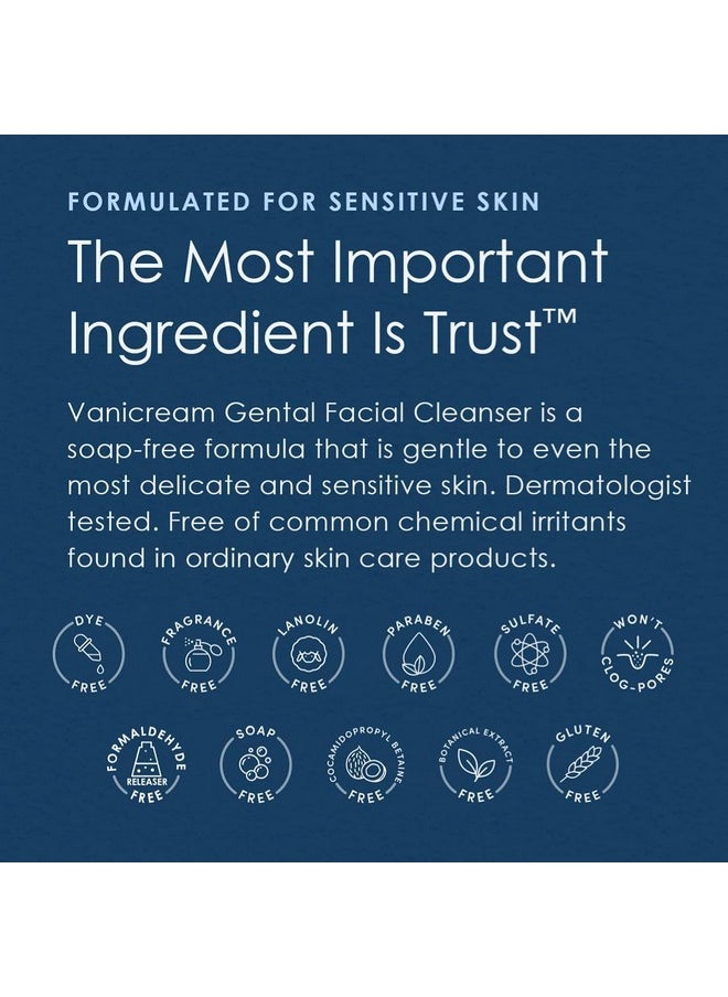 Vanicream Gentle Facial Cleanser, 8 Fl Oz (Pack of 2)