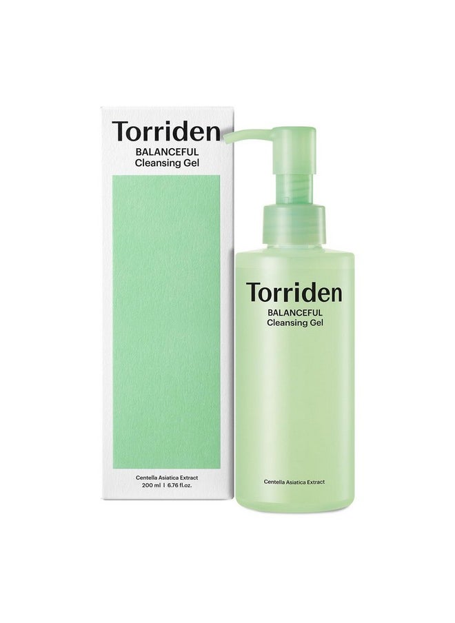Torriden BALANCEFUL Cica Cleansing Gel 6.76 fl. oz., Daily Facial Cleanser that Soothes, Calms, and Hydrates with 5 different Centella Asiatica Extracts