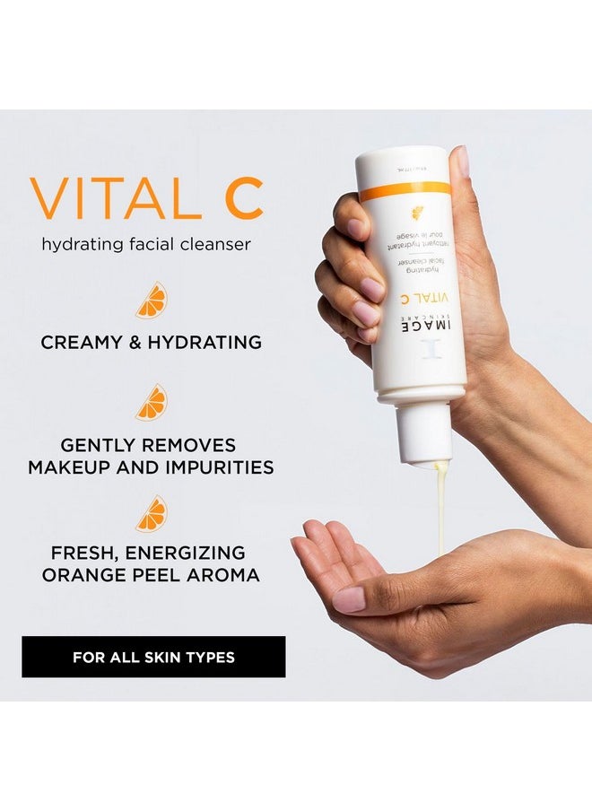 IMAGE Skincare, VITAL C Hydrating Facial Cleanser, Gentle Face Wash with Vitamin C, E and A, 6 fl oz