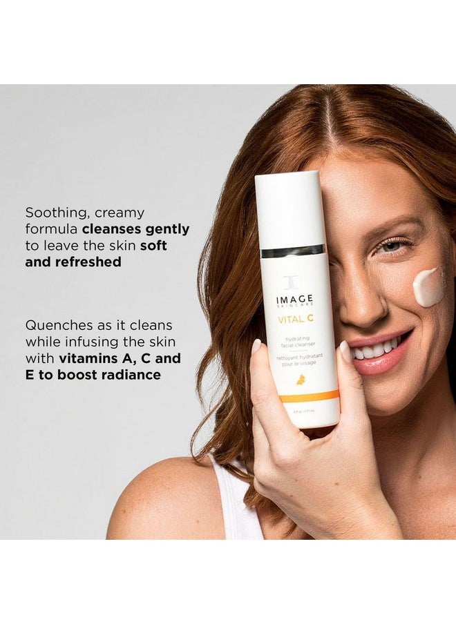 IMAGE Skincare, VITAL C Hydrating Facial Cleanser, Gentle Face Wash with Vitamin C, E and A, 6 fl oz